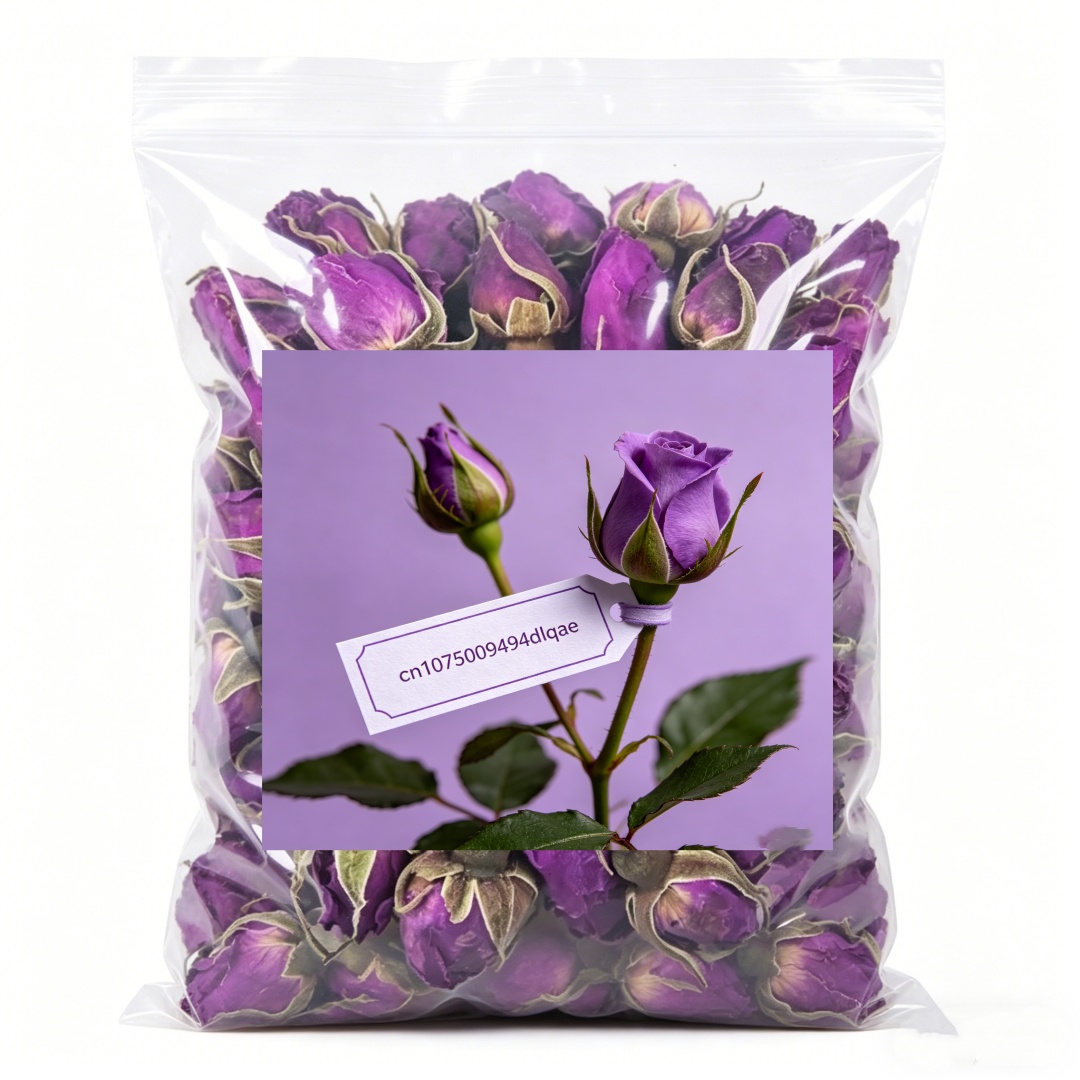Potpourri Dried Flower - 100%天然ドライフラワー 赤紫ピンクの乾燥バラのつぼみ ウェディングデコレーション、ポプリ、キャンドル、石鹸作り、DIY、家の装飾に
