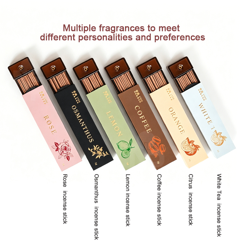 2パック40本入り携帯用線香ホルダー付き、コーヒーレモンロー - Home Fragrance Business のレビューと価格