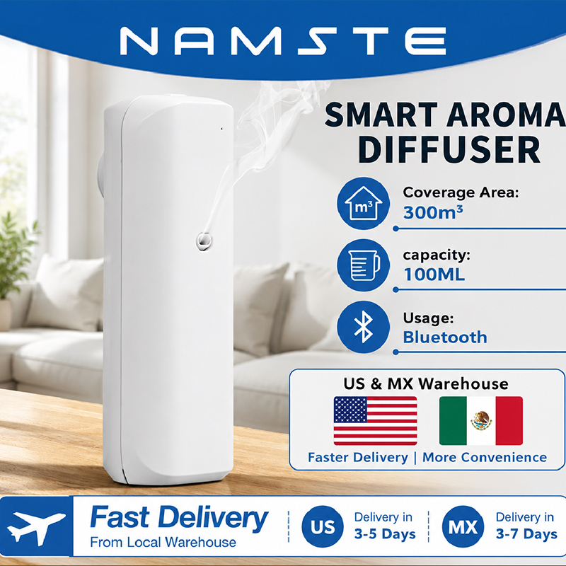 NAMSTE アロマオイルディフューザー Bluetooth - Home Fragrance Ideas のレビューと価格