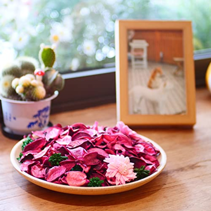 ピンクのポプリバッグ、バラの香りの装飾ボウルフィラー、100 - Potpourri Dried Flower のレビューと価格