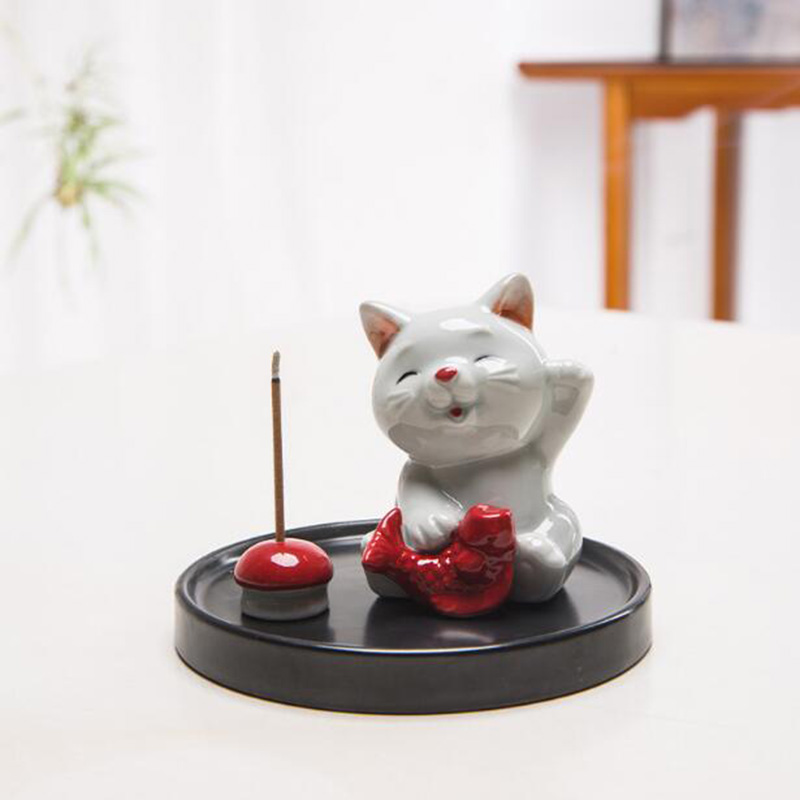 猫のための創造的な香りバーナー,かわいい香りの香炉,フレグラ - In Home Fragrance Products のレビューと価格