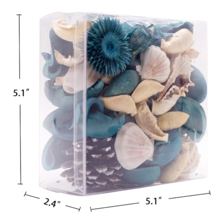 貝殻ポプリバッグ、オーシャンブリーズの香りのドライフラワーポ - Potpourri Dried Flower のレビューと価格