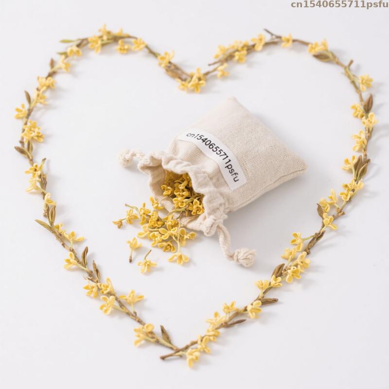 プレミアム天然キンモクセイのドライフラワー、家の装飾、結婚式 - Potpourri Dried Flower のレビューと価格