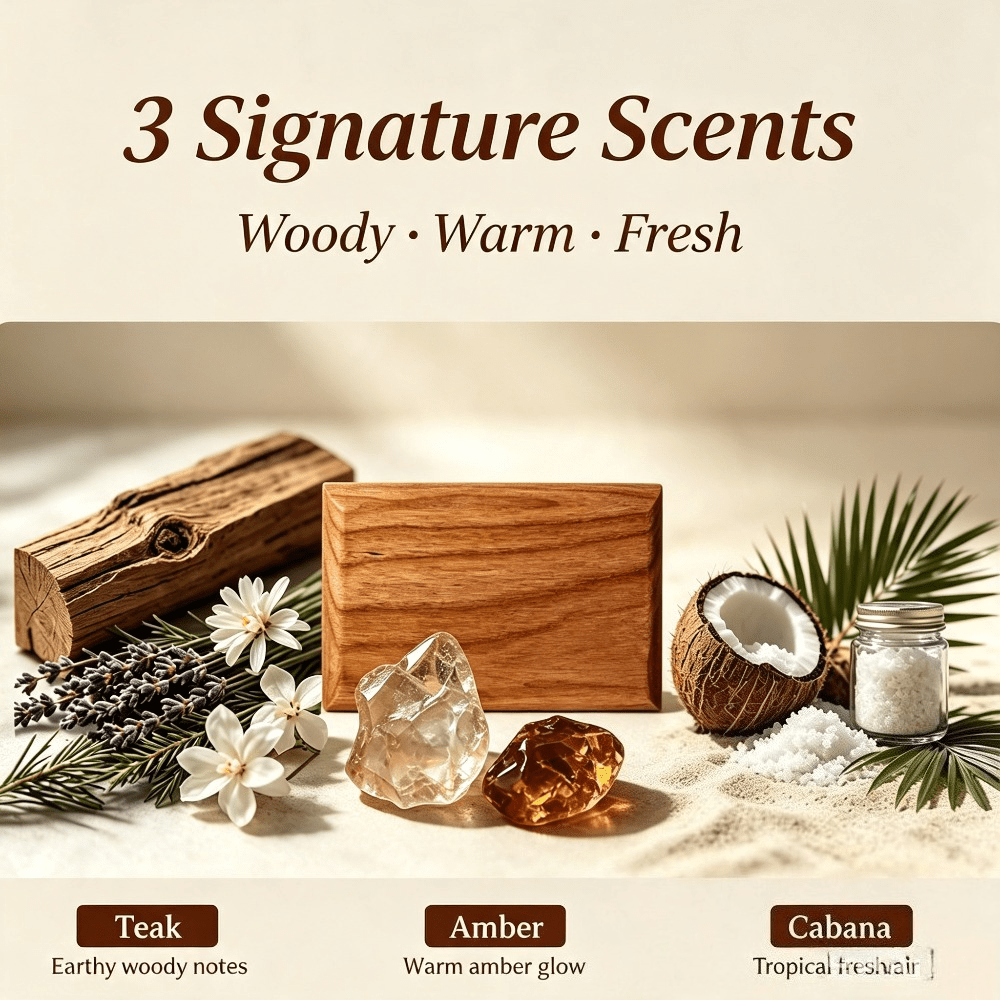 車用芳香剤 チーク・アンバー・オレンジウッドの香り ブロック - Home Fragrance Ideas のレビューと価格
